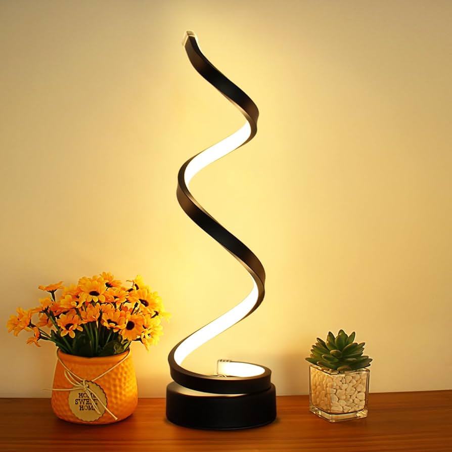 Modern Spiral Table Lamp